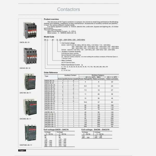 Letoto la li-contactor-catalogue-ho tloha CDADA