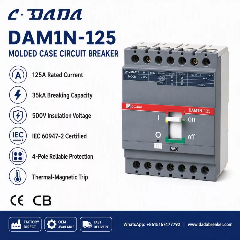 Ho netefatsa Botšepehi ba Phatlalatso: Tharollo ea C·DADA DAM1N-125 MCCB